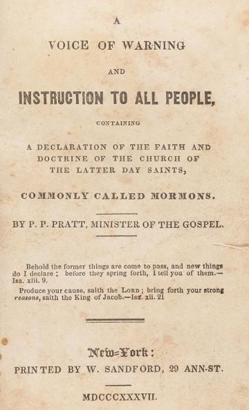 Book cover of A Voice of Warning and Instruction to All People