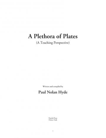 A Plethora of Plates: A Teaching Perspective