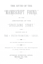 The Myth of the "Manuscript Found" or the Absurdities of the "Spaulding Story"