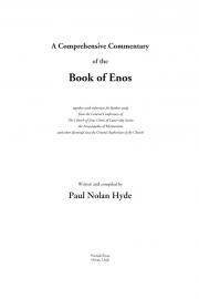 A Comprehensive Commentary of the Book of Enos