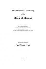 A Comprehensive Commentary of the Book of Moroni