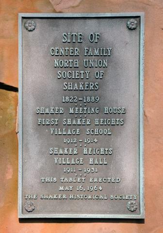 Closer view of the plaque at the North Union site. Taken in 2009.