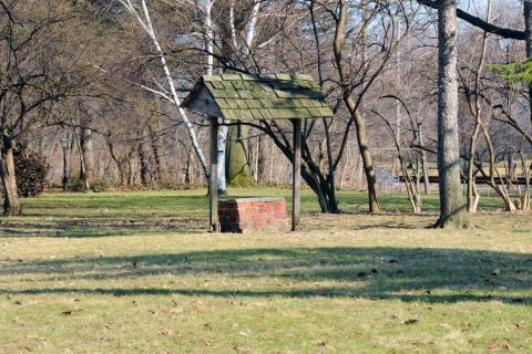 Well at the North Union Shaker site, Shaker Heights, Ohio. Taken in 2009.