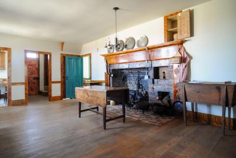 Interior view of the John Johnson home. Taken in 2009.
