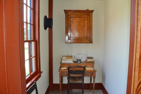 Interior view of the John Johnson home where sections 77, 79, 80 were revealed. Taken in 2017.