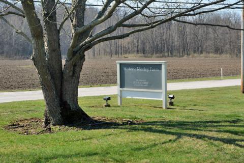 The Isaac Morley farm where Joseph was living at the time section 64 was received. He would soon move to Hiram, OH. Taken in 2021.