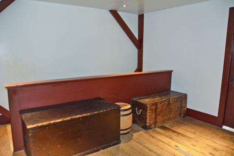Back stairway in the Whitney store. Taken in 2019.
